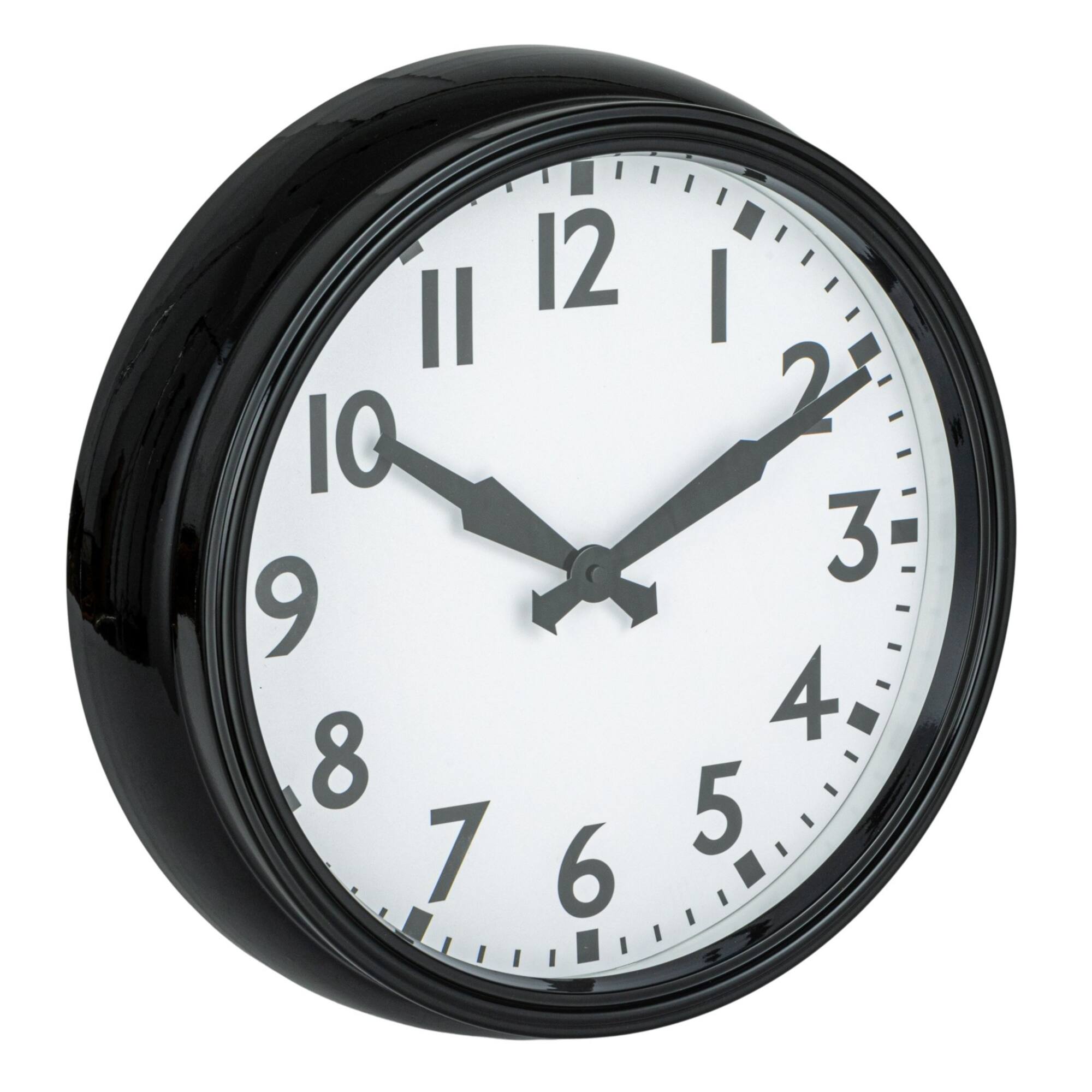 Hello Honey® 15" Black & White Timeless Contrast Round Wall Clock